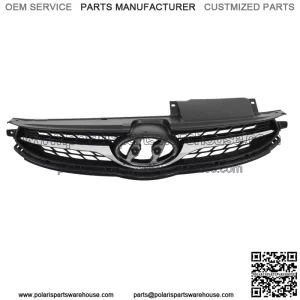 For 2011-2013 HYUNDAI Elantra Front Upper Bumper Grille With Chrome Trim Plastic