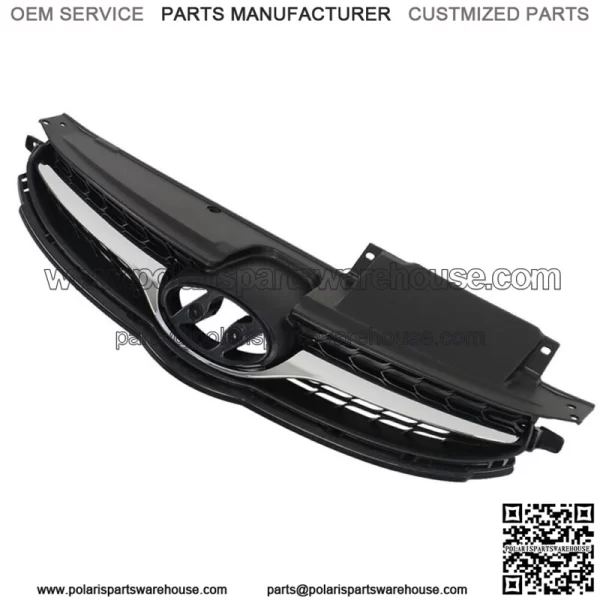 For 2011-2013 HYUNDAI Elantra Front Upper Bumper Grille With Chrome Trim Plastic - Image 3