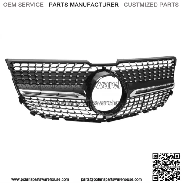 Diamond Black Front Grille Grill For Mercedes Benz GLK X204 GLK250 GLK350 13-15 - Image 3