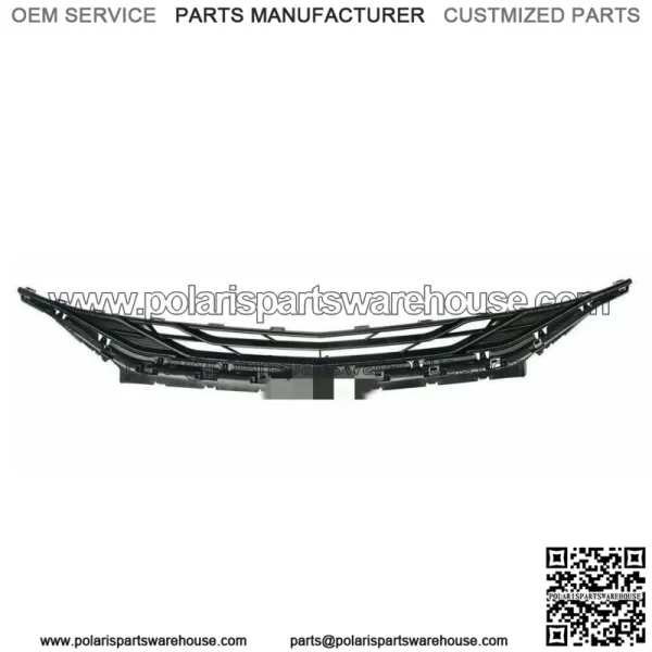 Gloss Black Front Bumper Upper Grille For 2019 2020 Chevy Malibu
