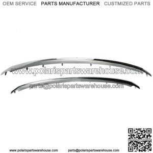 Front Lower & Upper Chrome Grille Trim Molding For 2011-2015 Ford Explorer