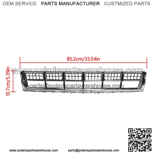 For Cadillac SRX 2013 2014-2016 Chrome Mesh Grill Front Bumper Lower Grille - Image 2