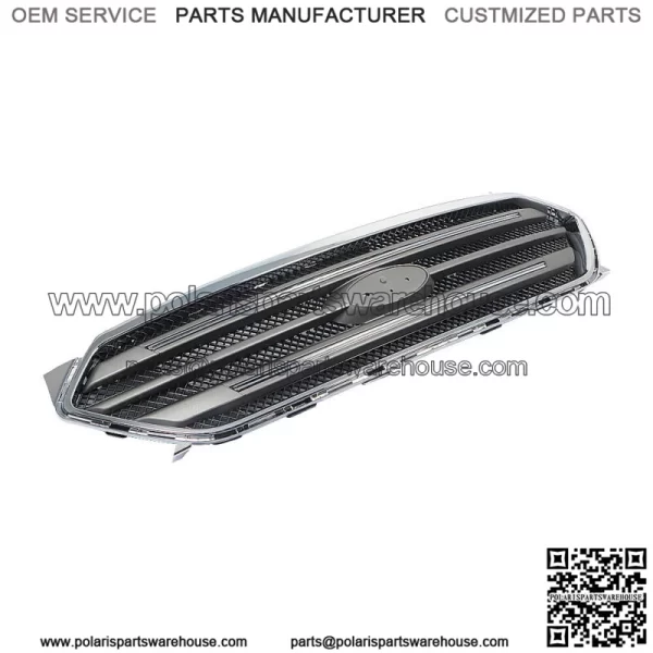 For 2013-2019 Ford Taur 4-Door Front Upper Grille Assembly Chrome Factory - Image 2