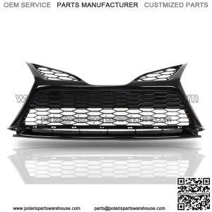 Fit For 21-22 Toyota Camry SE Front Lower Grille W/O Sensor Hole Gloss Black