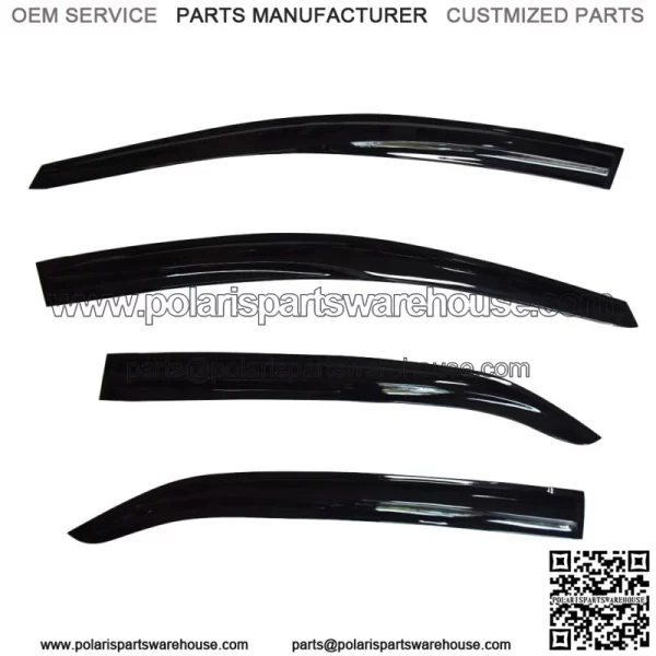 4PCS Mugen Style Window Visor Vent Sun Shade Rain Guard For 14-18 Toyota Corolla - Image 3