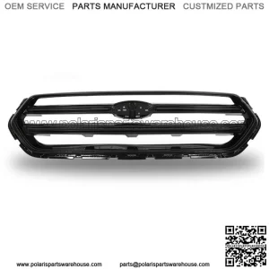 Fit For 2017 2018 2019 Ford Escape Front Upper Bumper Grille Glossy Black