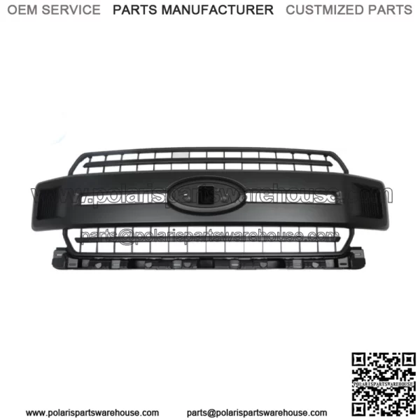 For 2018-2020 Ford F-150 XLT XL Front Upper Hood Grille Black JL3Z-8200-AB