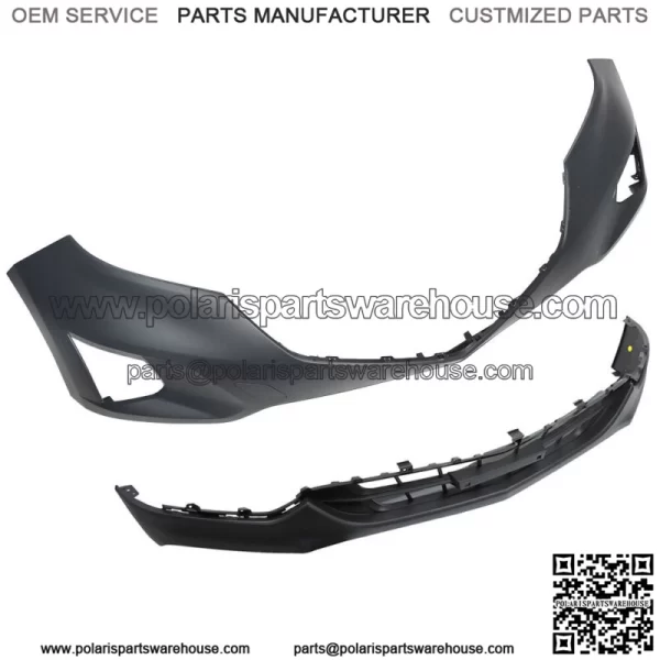 For 2018 2019 Chevrolet Equinox Front Bumper Cover Assembly Unpainted Plastic - Image 3