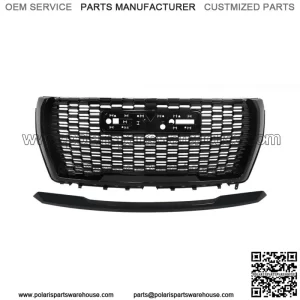 For 21-23 GMC Yukon/Yukon XL Denali Front Grille&Hood Molding Gloss Black Grill