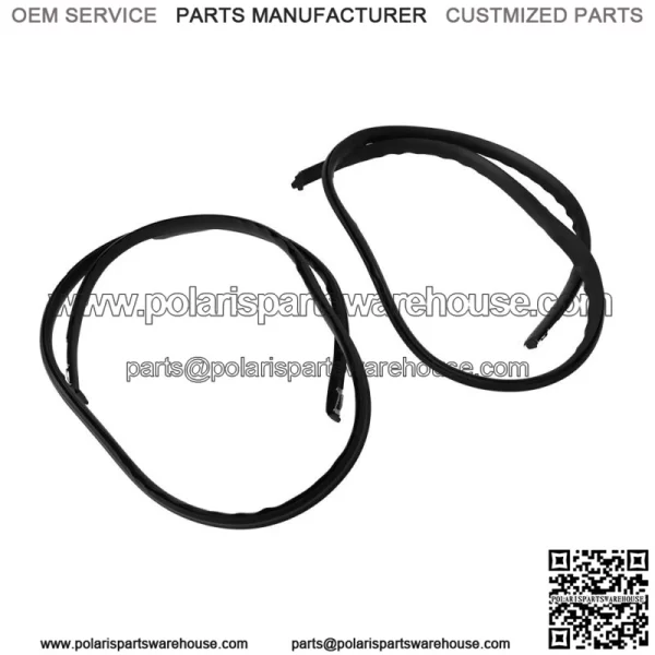 Pair Roof Trim Molding Kit For 2009-2014 Honda Fit New Black - Image 2