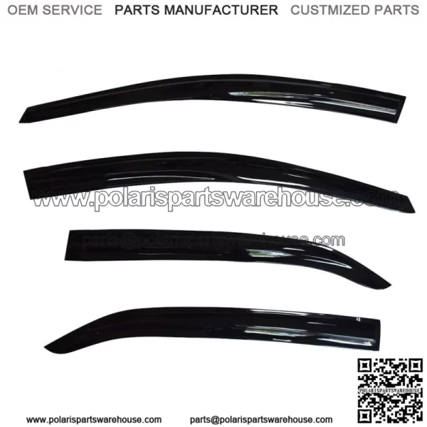 For 2014-18 Toyota Corolla Mugen Style Window Visors Sun Rain Guards Vent Shade - Image 3