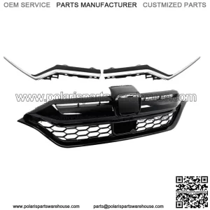 Front Bumper Grille & Chrome Trim Decor Strip Fit For 2020-2022 Honda CR-V