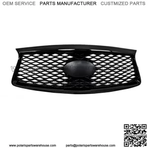 Front Bumper Upper Grille Grill Gloss For 2016-2019 2020 INFINITI QX60 Black