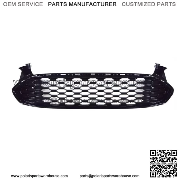 For 2013 2014 2015 2016 Ford Fion Gloss Black Honeycomb Front Grille