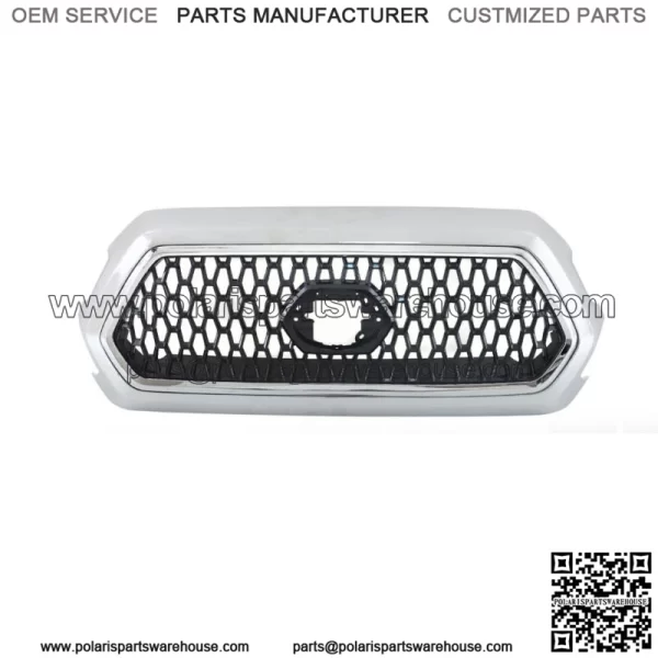 Front Upper Grille Chrome Assembly Fit For 2016 2017 2018-2021 Toyota Tacoma