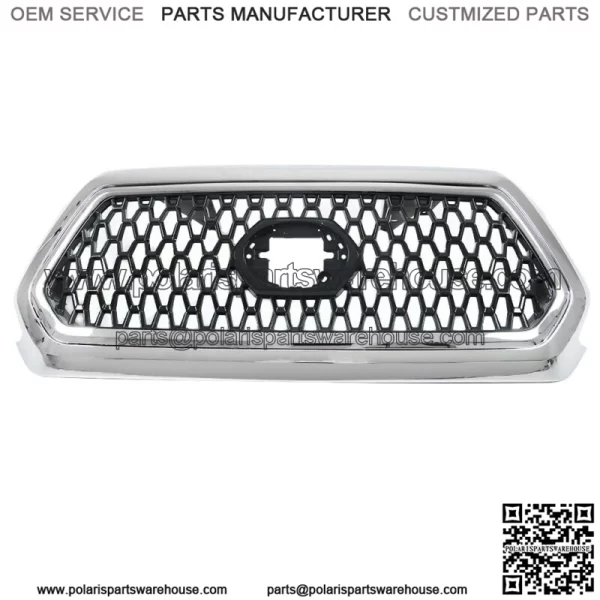 Front Upper Grille Chrome Assembly Fit For 2016 2017 2018-2021 Toyota Tacoma - Image 2