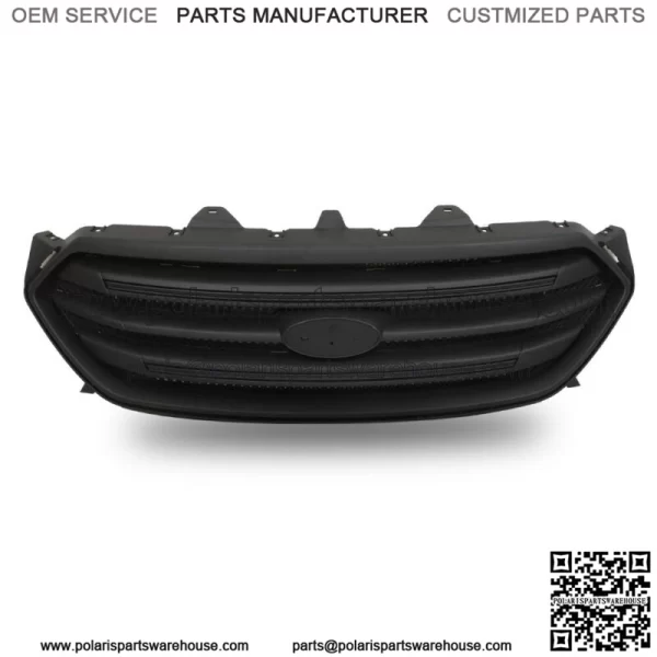 For 2013-2019 Ford Taur Front Upper Grille Full Matte Black Assembly