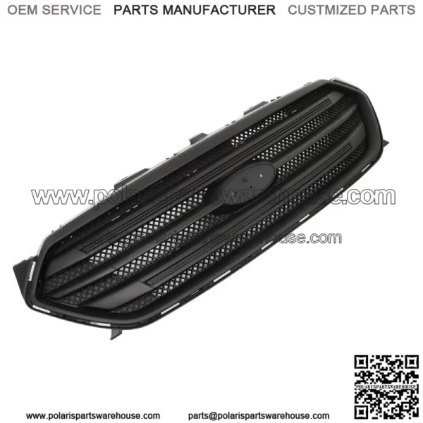 For 2013-2019 Ford Taur Front Upper Grille Full Matte Black Assembly - Image 2