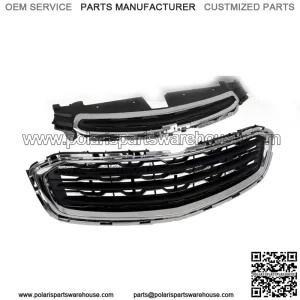Front Upper+Lower Grille Chrome For 2015 Chevy Cruze 2016 Cruze Limited