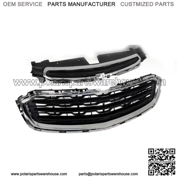 Front Upper+Lower Grille Chrome For 2015 Chevy Cruze 2016 Cruze Limited