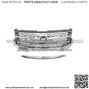 For 2020 2021 2022 GMC Acadia Front Upper Grille Denali & Hood Front Molding