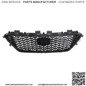 For 2015-2017 Hyundai Sonata Front Upper Grille Black W/O Radar Hole Plastic