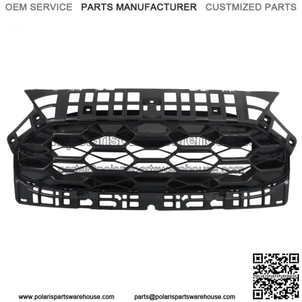 Matt Black Front Bumper Upper Grille Fit For 2023 Honda HRV Honeycomb Plastic - Image 2