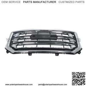 Fit For 2016-2019 Gmc Sierra 1500 Front Bumper Grille Black With Chrome 23496236