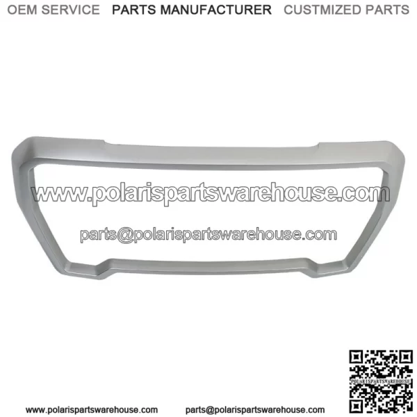 Silver Front Grille Grill Outer Frame Suround For 2019 2020 2021 GMC Sierra 1500 - Image 3