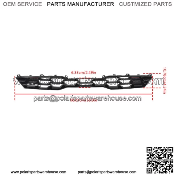 Front Bumper Upper GRILLE Red 86350-M6610 Fit For 2022-2023 Kia Forte GT 1.6L - Image 3