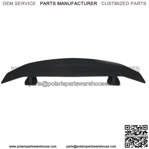 52" Universal Matte Black Trunk Spoiler Wing Fin Tail w/ LED Lights 2 Pedestal