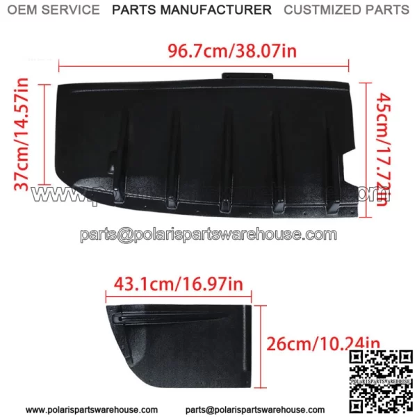 Rear Bumper Differ Splitter For 2004-2007 Subaru Impreza WRX STI Sedan - Image 2