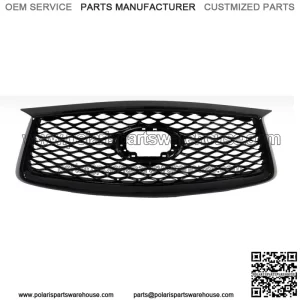Gloss Black Frount Bumper Grille W/o Camera For 2019-2022 Infiniti QX50