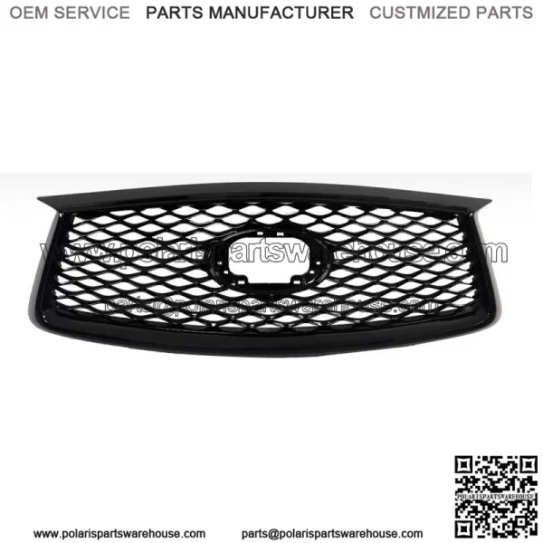 Gloss Black Frount Bumper Grille W/o Camera For 2019-2022 Infiniti QX50