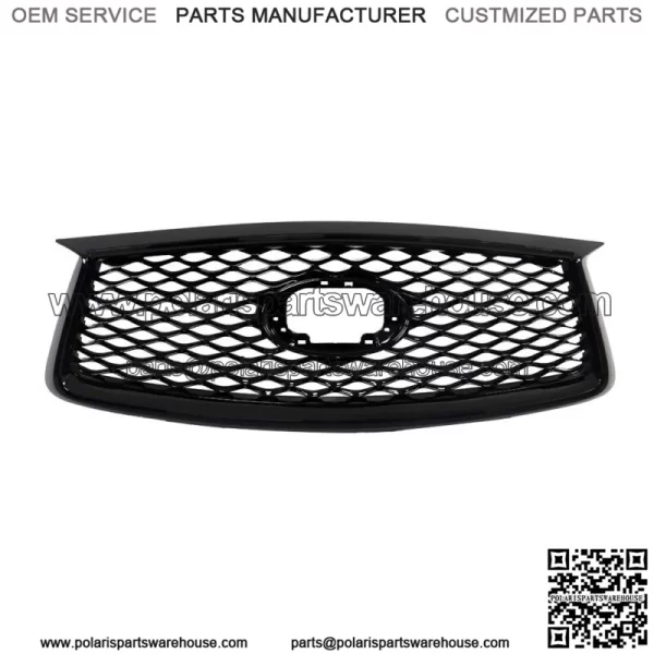 Gloss Black Frount Bumper Grille W/o Camera For 2019-2022 Infiniti QX50 - Image 2