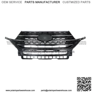 Front Radiator Grille Gloss Black & Chrome For Ford Explorer XLT 2020 2021
