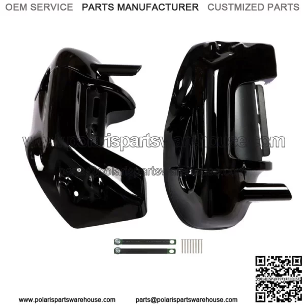 Lower Vented Leg Fairings + 6.5" Speaker Box Pods For Road Street Glide 83-13 - Image 2