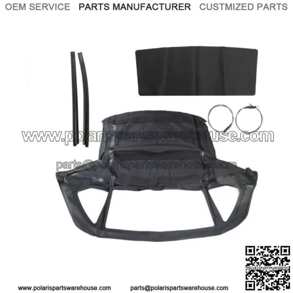 For 1972 1973-1989 Black Convertible Soft Top R107 280SL 560SL 380SL 450SL
