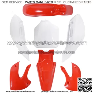 Plastic Fender Fairing Kit For Kawasaki KLX110 2002-2009 DRZ 110 2003-2005