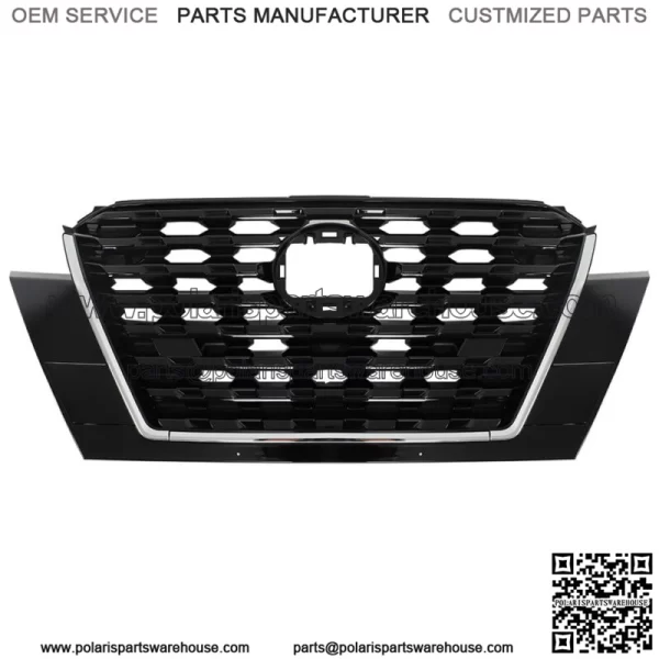 Front Upper Grille Assembly+Headlight Halogen For 2021-2023 Nissan Kicks S/SV - Image 3