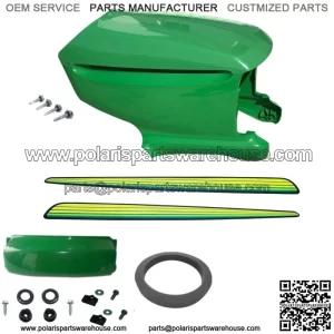 New Upper & Lower Hood/Bumper/Foam Isolator/LH&RH Stickers Fits John Deere LT160