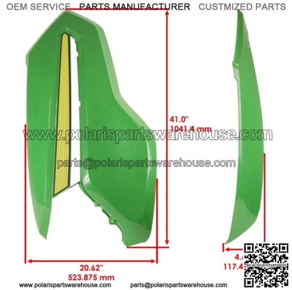 Left Hood Panel For John Deere X350 X350R X354 X360 X370 X380 X384 X390 X394 - Image 2