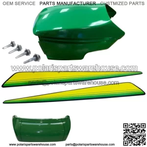 New Upper & Lower Hood/Bumper/LH&RH Stickers Fits John Deere GX345