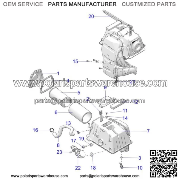 Polaris Air Intake Hood,  OEM Part 5414252(For: Polaris) - Image 2
