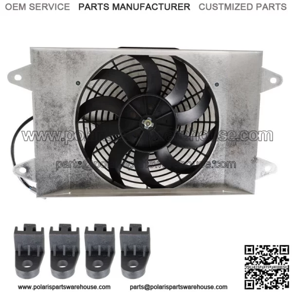 Radiator Cooling Fan Assembly FOR YAMAHA WOLVERINE YXE70 2016 2017 2018 - Image 2