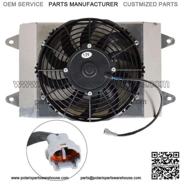 Radiator Cooling Fan Assembly FOR YAMAHA WOLVERINE YXE70 2016 2017 2018 - Image 3