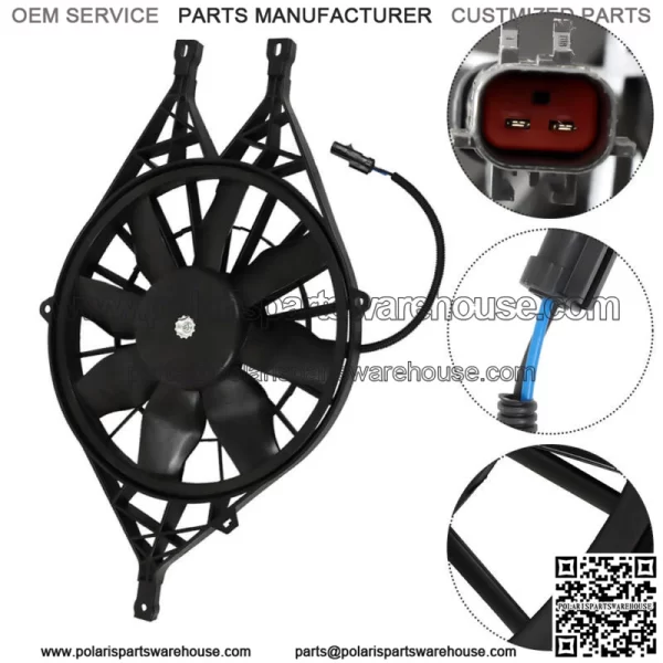 Engine Radiator Cooling Fan w/ Shroud Assembly For Dodge Dakota 2000-04 Durango