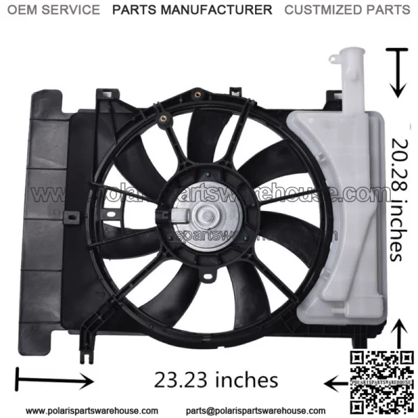 For 2008-2013 2014 Toyota Yaris Scion xD Radiator And Condenser Fan TO3115145 - Image 3