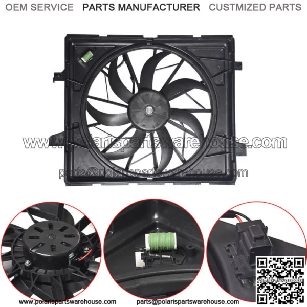 Radiator Cooling Fan For 2014-2018 2019 2020 Jeep Grand Cherokee Dodge Durango
