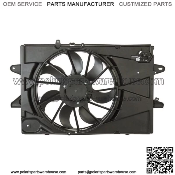 Radiator Condenser Cooling Fan Assembly For 2010-2017 Chevrolet Equinox 2.4L